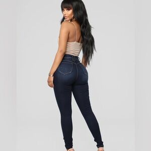 Booty Lifting Fashion Nova Dark Blue Women's Jeans